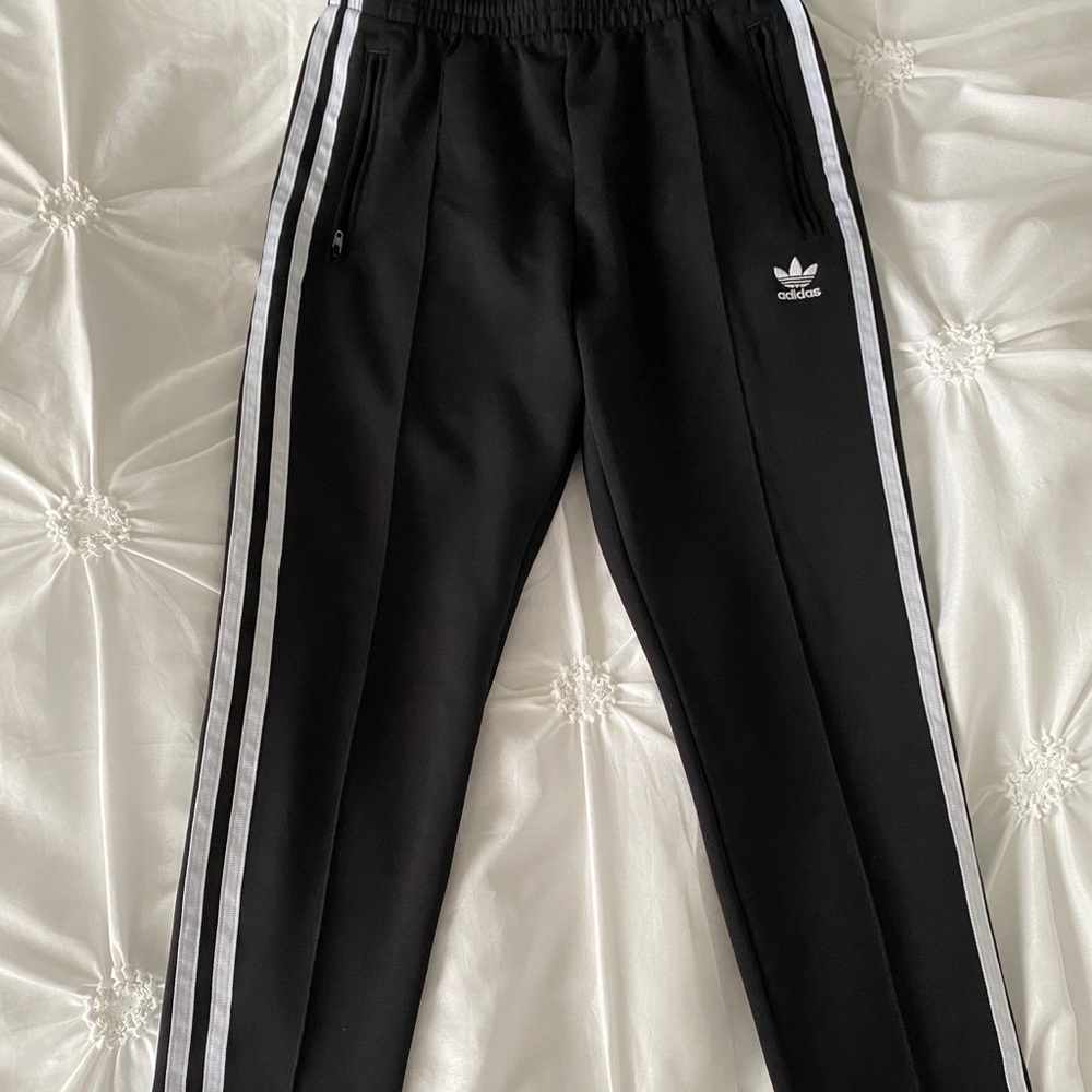Adidas Three-Stripe Track Pants Pull-on Style